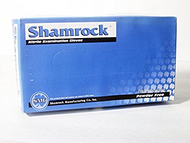 Shamrock: 30352: Nitrile Examination Gloves: Medium 200/box
