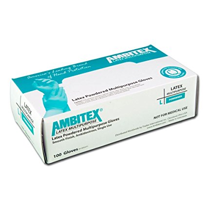 Tradex L5101-LG Ambitex Large Powdered Latex Gloves - 100 / BX