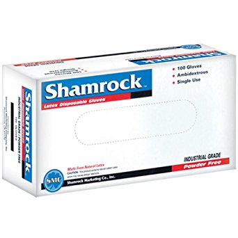 Shamrock 60410-XS-cs Work, thin, No Powder, Thin, ,Rubber, X-Small, Natural