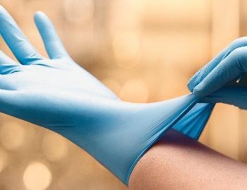 Cardinal Health Esteem 8815NB Nitrile Stretchy Powder Free Examination Gloves, Blue, Size X-Small (Case of 1500)