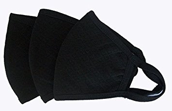 Basic Black High Efficiency Dust, Cold and Flu Mask (3 Pk)