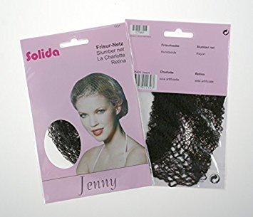Solida JENNY Elasticated Slumber/ Night-Time Hair Net - DARK BROWN by Solida