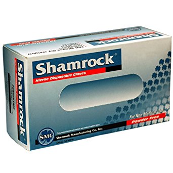 Shamrock 80111-S-bx Food, Work, Nitrile Latex, No Powder, Thin, Cheap, Small, Blue