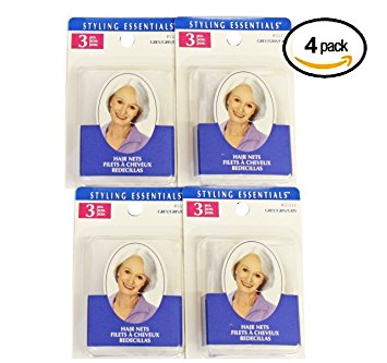 Conair Hair Nets Grey 1 Dozen Hair Nets