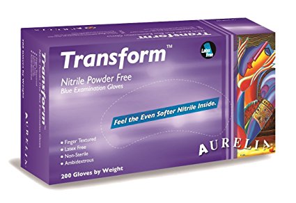Aurelia Transform Nitrile Glove, Powder Free, 9.5