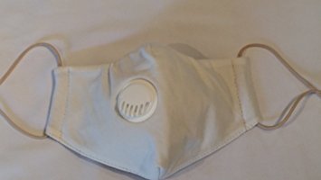 Organic Cotton M11 Flu Mask - Natural with Exhale Valve