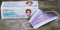 4825360 PT# -5330E-PP PP- Mask Face Fluid Resistant Purple Extra-Safe Earloop LF 50/Bx...
