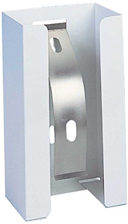 Durham 550-43 White Cold Rolled Steel Glove Dispenser, 5-11/16