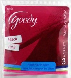 Goody Black Hair Net -- 6 per case.