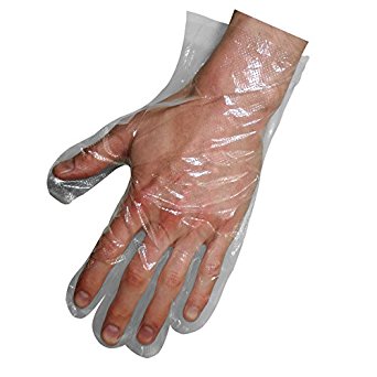 Global Glove 9600 Low Density Polyethylene Glove, Disposable, Large (Case of 10000)