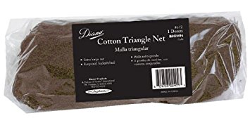 Diane D612 Cotton Triangle Net, Brown, 12 Count