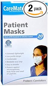 CareMates Patient Masks - 20 ct, Pack of 2