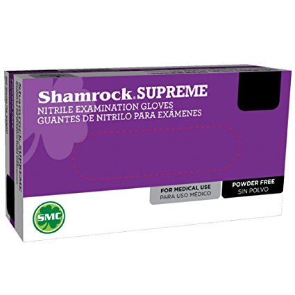 Shamrock 30354/100-XL-bx Med Glove, Nitrile Rubber, Econo, No Powder, Thin, Cheap, Sterile, X-Large, Blue