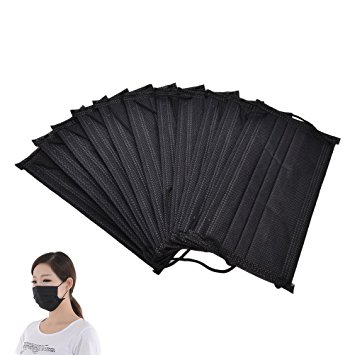Haishell 30 Pcs Disposable Earloop Face Masks Germ Dust Protection Four Layer Activated Carbon...